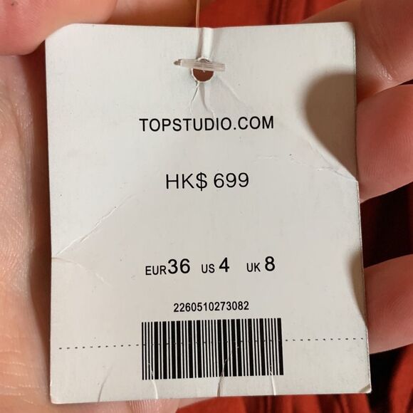 Topshop Burnt Orange Boho Romper NWT - Picture 9 of 10